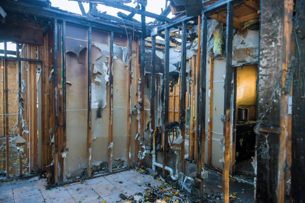 Professional Emergency Fire Cleanup technician working in Houghton, NY
